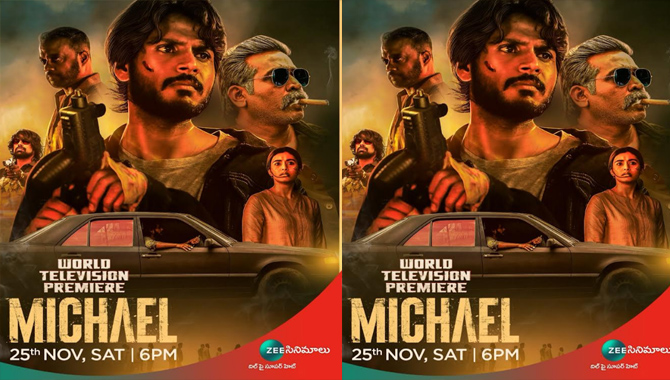 Witness the action-packed Michael this Saturday on your TV screens only on Zee Cinemalu!