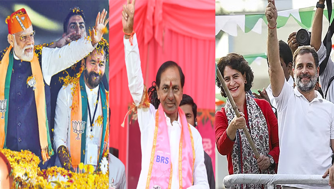 తెలంగాణలో ముగిసిన ఎన్నికల ప్రచారం …మైకులు మూగబోయాయి