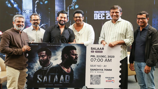 SS Rajamouli Purchased The First Ticket of Prabhas’ Pan India Film Salaar in Nizam