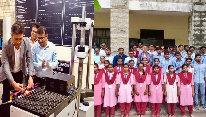 Sri City-based IMOP company donates equipment to  S. V. Government Polytechnic College, Tirupati