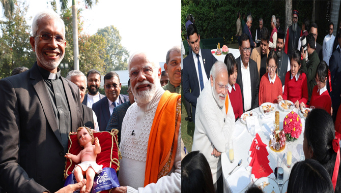 ప్రధాని నివాసంలో క్రిస్మస్ వేడుకలు