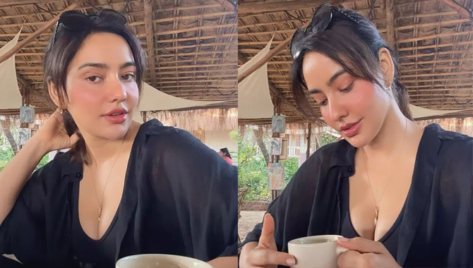 బ్లాక్ డ్రెస్‌లో పిచ్చెక్కిస్తోన్న నేహా శ‌ర్మ‌