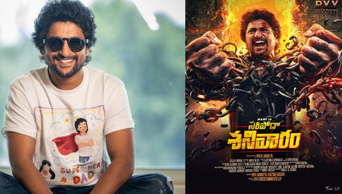 నాని, వివేక్ ఆత్రేయ ‘సరిపోదా శనివారం’ లెన్తీ షూటింగ్ షెడ్యూల్ హైదరాబాద్‌లో ప్రారంభం