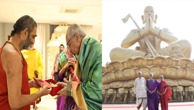 సమతామూర్తి కేంద్రానికి మాజీ గవర్నర్ నరసింహన్