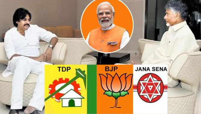టీడీపీ – జనసేన కూటమిలోకి బీజేపీ..!!?
