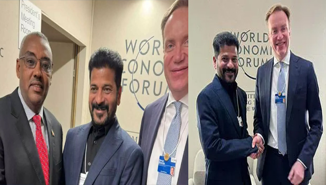 దిగ్గజ కంపెనీల ప్రతినిధులతో సీఎం రేవంత్ భేటీ …తెలంగాణలో పెట్టుబడులు పెట్టండి