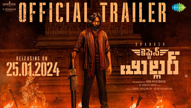 Nagarjuna, Venkatesh Launched Telugu Theatrical Trailer Of Dhanush’s ‘Captain Miller’