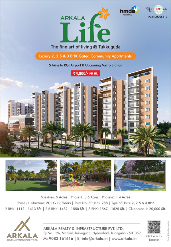 Arkala Life… The fine art of living at Tukkuguda