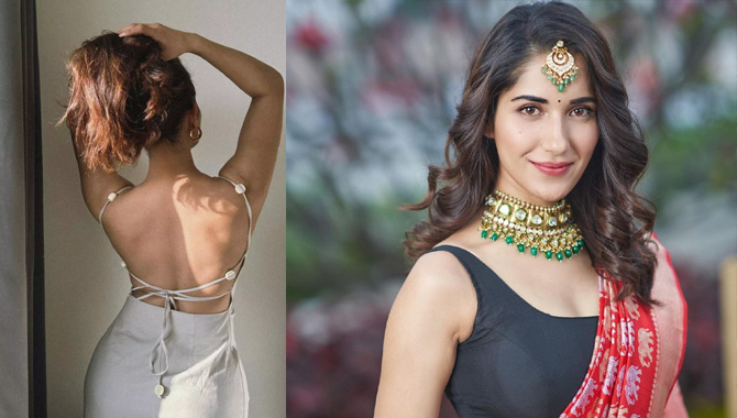 బ్యాక్ అందాల‌తో మ‌తి పోగొడుతున్న రుహానీ