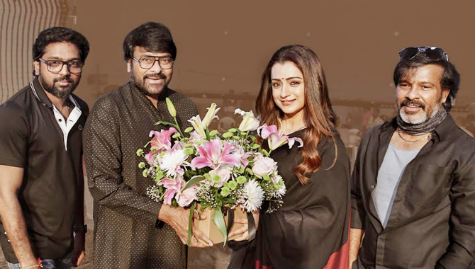 Trisha Krishnan Joins The Shoot Of Megastar Chiranjeevi Vishwambhara