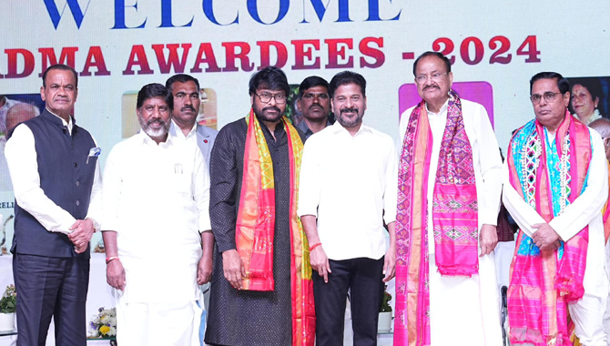 పద్మ పురస్కార గ్రహీతలకు ప్రభుత్వ సన్మానం