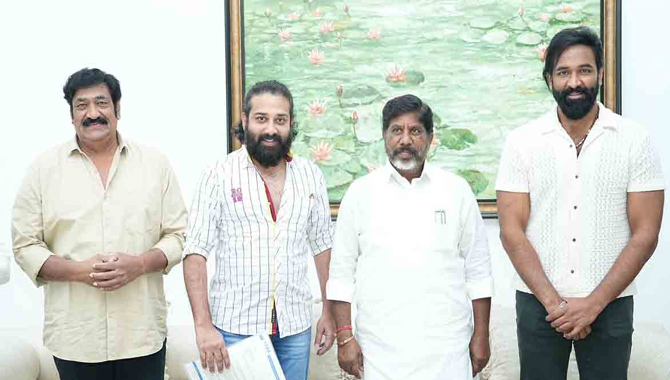 ఉప ముఖ్యమంత్రి భట్టితో మంచు విష్ణు భేటీ