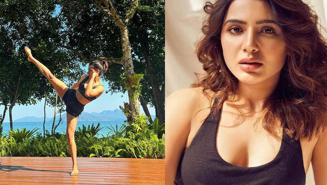 ఒంటికాలి ఫీట్‌తో ఫిదా చేస్తున్న స‌మంత‌