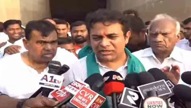 మేడిగడ్డ విషయంలో బాధ్యులపై చర్యలు తీసుకోవాలి : కేటీఆర్