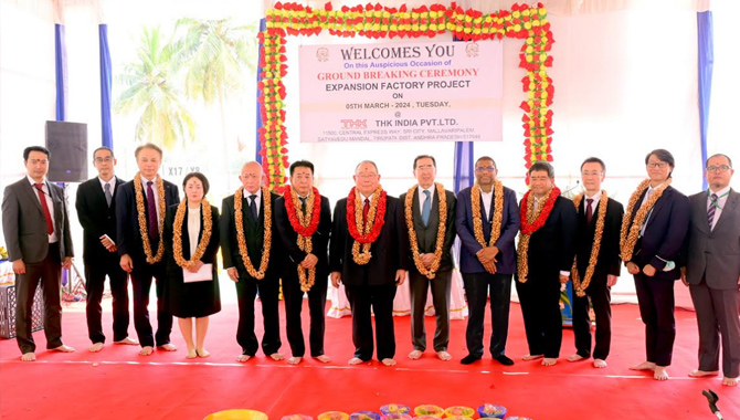 THK India embarks on production expansion in Sri City