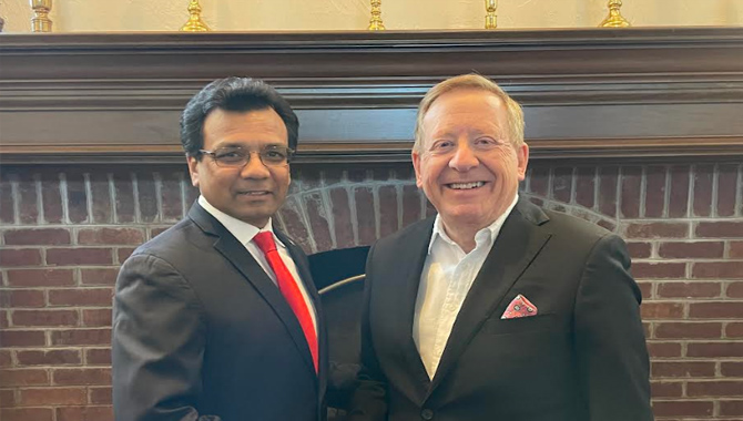 రాజు చింతలకు కార్మెల్ మాజీమేయర్ బ్రెయినార్డ్ మద్దతు…