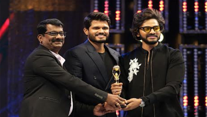 Anand Deverakonda Receives Best Actor Award for “Baby” at the GAMA Awards