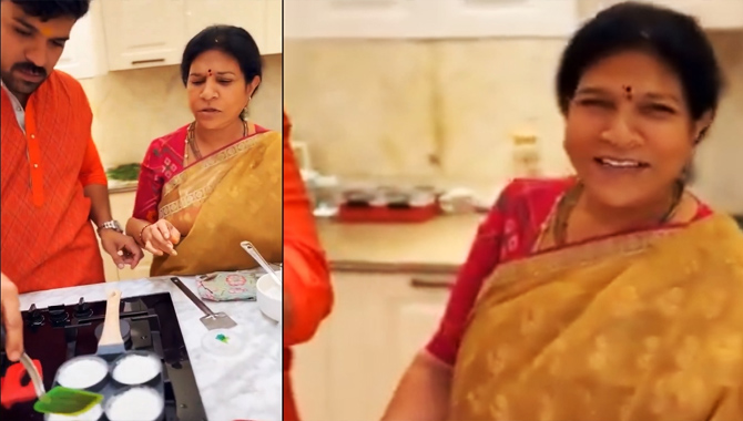 Ram Charan cooks delicious specials for his mom Surekha on Shivratri & Women’s Day