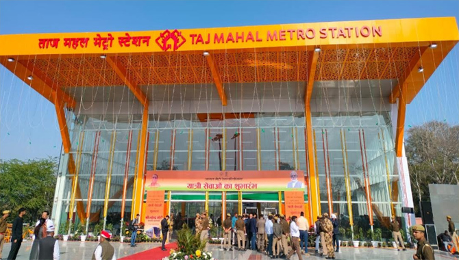 Sri City based Hunter Douglas Elevates Architectural Excellence at Taj Mahal Metro Station in Agra