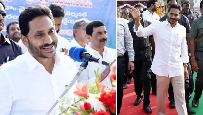 1000 కోట్ల అభివృద్ధి పనులను ఆవిష్కరించిన జగన్..