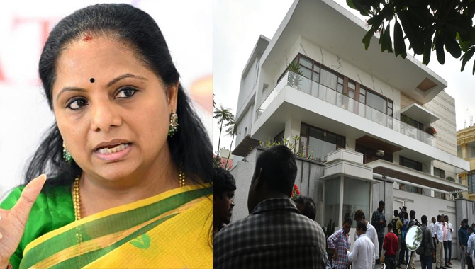 ఎమ్మెల్సీ కవిత నివాసంలో ఈడీ సోదాలు
