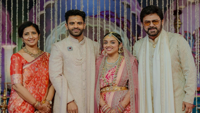 అంగరంగ వైభవంగా జరిగిన వెంకటేష్ కుమార్తె హవ్య వాహిని, డాక్టర్ నిషాంత్ ల వివాహం  
