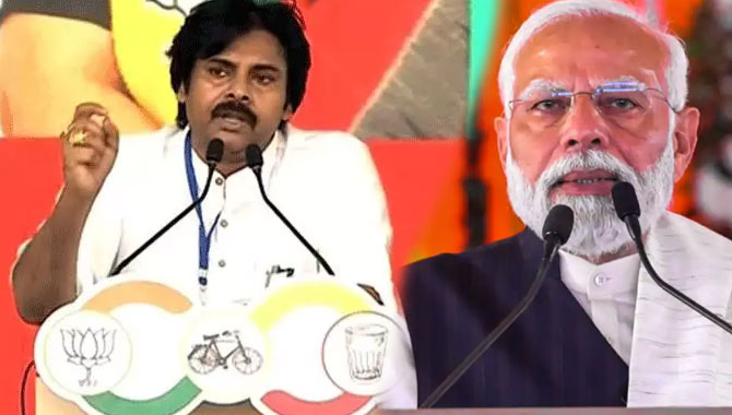 పవన్ స్పీచ్ మధ్యలో మోడీ.. అసలు కథ అదే..