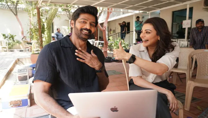 నవీన్ చంద్ర “ఇన్స్ పెక్టర్ రిషి” వెబ్ సిరీస్ ట్రైలర్ సోషల్ మీడియాలో షేర్ చేస్తూ బెస్ట్ విశెస్ అందించిన కాజల్ అగర్వాల్