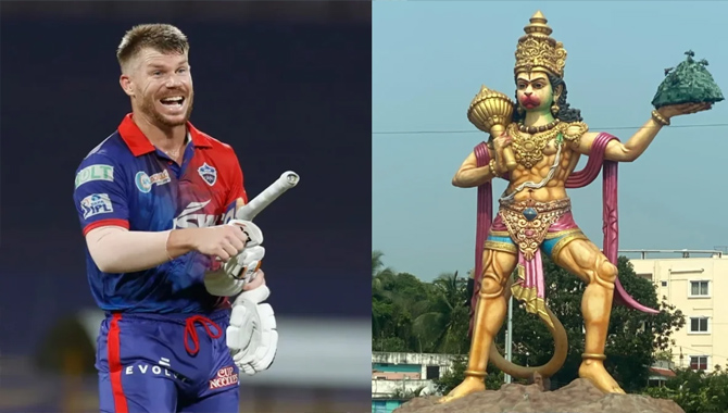 ఆస్ట్రేలియా క్రికెటర్ ను ఆకర్షించిన హనుమాన్ ఆస్ట్రేలియా క్రికెటర్ ను ఆకర్షించిన హనుమాన్