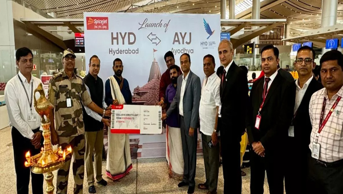 హైదరాబాద్-అయోధ్య మధ్య స్పైస్‌జెట్‌ సేవలు