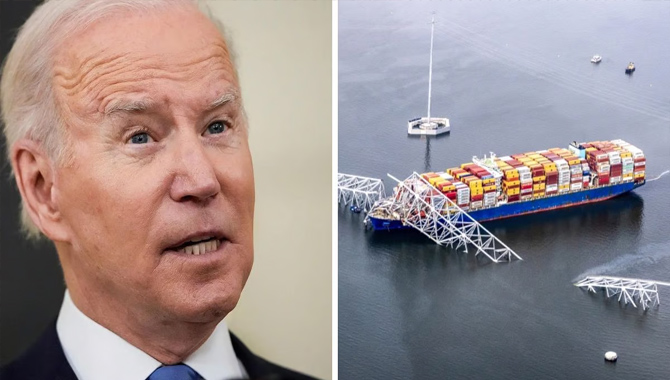 బాల్టిమోర్ నౌకలోని భారతీయులు క్షేమం : జో బైడెన్ బాల్టిమోర్ నౌకలోని భారతీయులు క్షేమం : జో బైడెన్