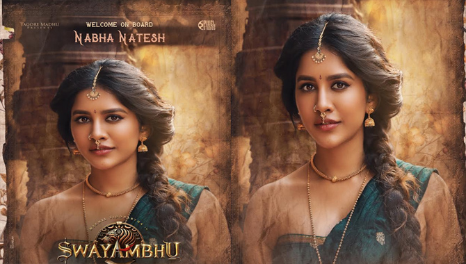 Nabha Natesh Comes On Board For Nikhil, Bharat Krishnamachari, Pixel Studio’s Pan India Project Swayambhu