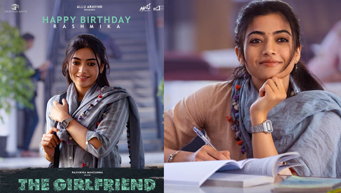 రశ్మిక మందన్నకు బర్త్ డే విషెస్ చెబుతూ “ది గర్ల్ ఫ్రెండ్” సినిమా నుంచి స్పెషల్ పోస్టర్ రిలీజ్