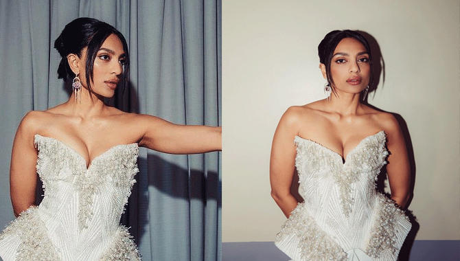 వైట్ అండ్ వైట్‌లో శోభితా క్లీవేజ్ షో