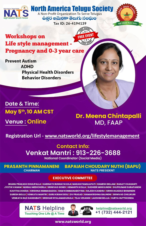 NATS Workshops on Life Style Management on May 5