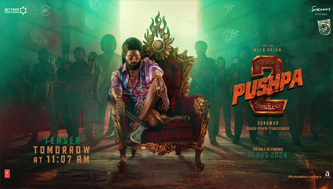 Teaser for Icon Star Allu Arjun’s pan-Indian extravaganza to drop on April 8 at 11:07AM Teaser For Icon Star Allu Arjuns Pan Indian Extravaganza To Drop On April 8 At 1107am