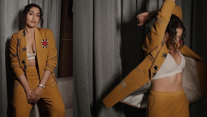 క్లీవేజ్ షో తో రెచ్చ‌గొడుతున్న రెజీనా