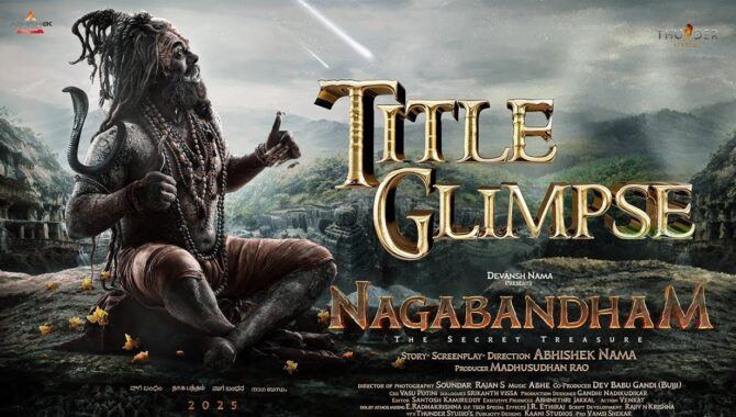 Abhishek Pictures Pan India Film,Directed by Abhishek Nama Titled NAGABANDHAM