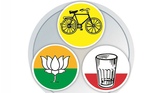 కూటమిలో క్రాస్ ఓటింగ్ భయం.. గుర్తుల విషయంలో కన్ఫ్యూషన్..