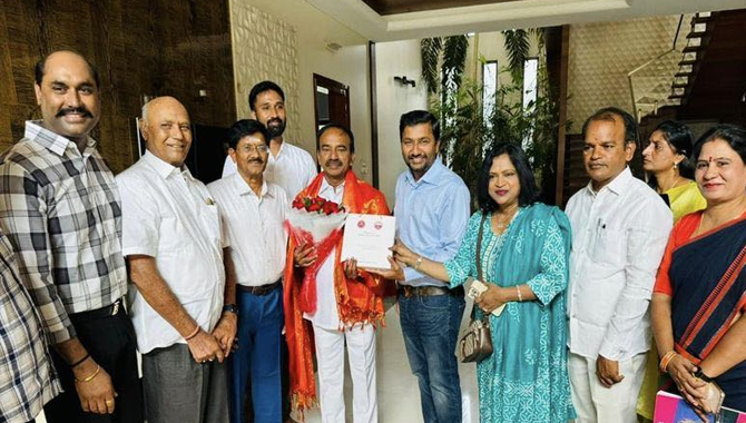 బీజేపీ నేత ఈటల రాజేందర్‌కు టీటీఏ మెగా కన్వెన్షన్‌ ఆహ్వానం