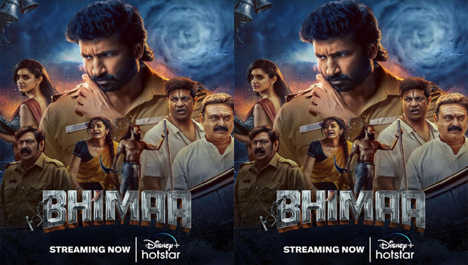 Gopichand’s action entertainer “Bhimaa” is now streaming on Disney Plus Hotstar