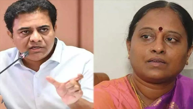 మంత్రి కొండా సురేఖ కు ఈసీ వార్నింగ్..