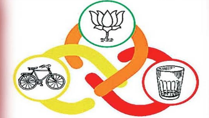 కూటమికి గ్లాస్ ట్రబుల్..