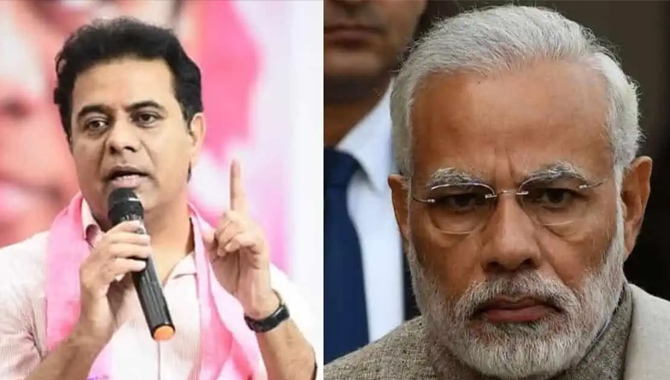 ‘చోటా భాయ్’ ఆర్ఆర్ ట్యాక్స్ వసూలు చేస్తుంటే మీరేం చేస్తున్నారు?.. ప్రధానికి కేటీఆర్ కౌంటర్
