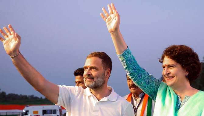 రాహుల్, ప్రియాంకా గాంధీల  ప్రచార షెడ్యూల్ ఖరారు