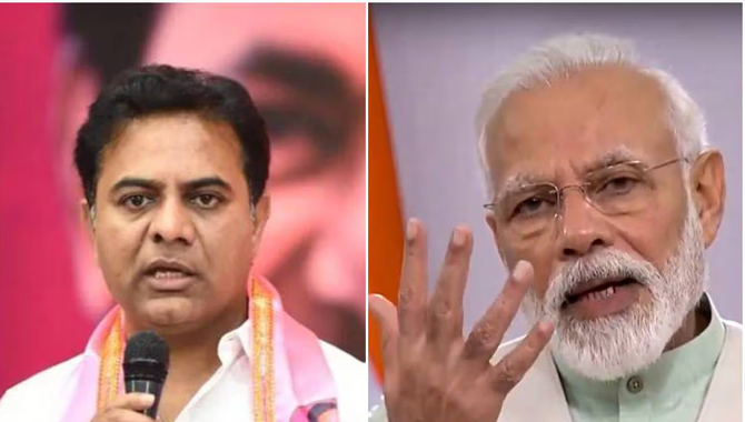 మోదీ కు ఎన్నికల నియమాలు వర్తించవా.. కేటీఆర్