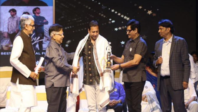 Producer SKN received the Dasari Film Award for ‘Best Commercial Film of the Year’ for “Baby” Producer SKN received the Dasari Film Award for ‘Best Commercial Film of the Year’ for “Baby”