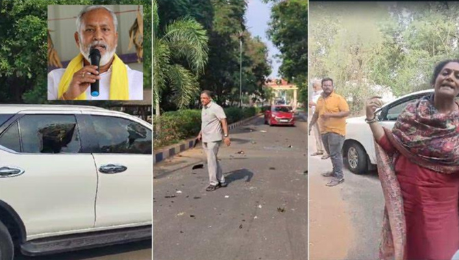 మహిళా యూనివర్సిటీ వద్ద చంద్రగిరి టీడీపీ అభ్యర్థి పులివర్తి నాని పై దాడి..