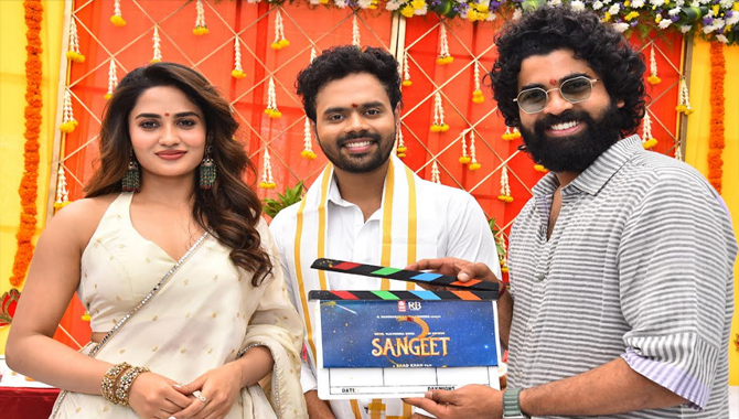 Lahari Films & RB Studios Kickstart Production “Sangeet” with Pooja Ceremony