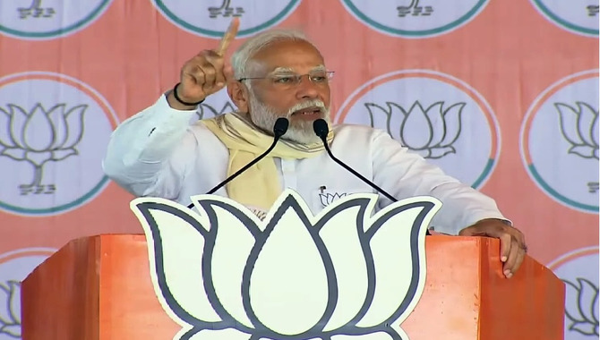 ‘ఇండియా’ అధికారంలోకి వస్తే అయోధ్యపైకి బుల్డోజర్లు: మోదీ